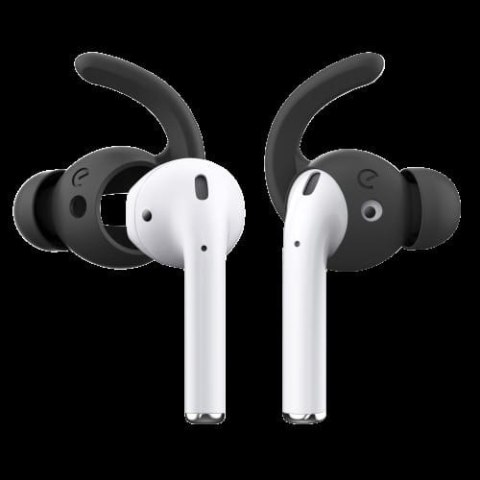 KeyBudz EarBuddyz Ultra - silikonowe nakładki do AirPods 1/2 (black) KeyBudz EarBuddyz Ultra - silikonowe nakładki do AirPods 1/2 (black)
