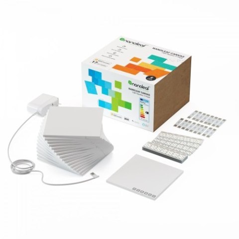 Nanoleaf Canvas Smarter Kit - panele świetlne (17 paneli w tym kontroler) Nanoleaf Canvas Smarter Kit - panele świetlne (17 paneli w tym kontroler)