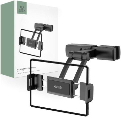 TECH-PROTECT V2 STRETCHABLE HEADREST CAR MOUNT BLACK TECH-PROTECT V2 STRETCHABLE HEADREST CAR MOUNT BLACK