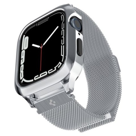 SPIGEN METAL FIT "PRO" APPLE WATCH 4 / 5 / 6 / 7 / 8 / 9 / SE (44 / 45 MM) SILVER SPIGEN METAL FIT "PRO" APPLE WATCH 4 / 5 / 6 / 7 / 8 / 9 / SE (44 / 45 MM) SILVER