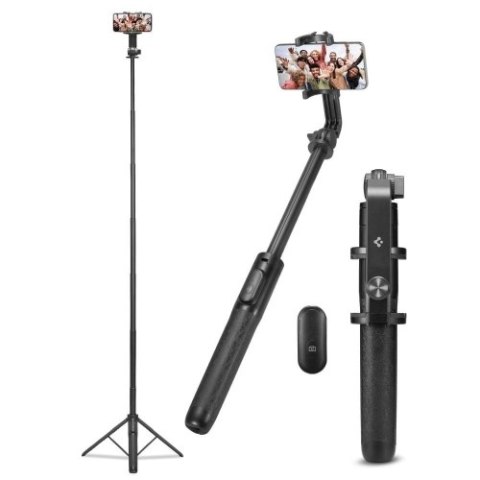 SPIGEN S560W BLUETOOTH SELFIE STICK TRIPOD BLACK SPIGEN S560W BLUETOOTH SELFIE STICK TRIPOD BLACK