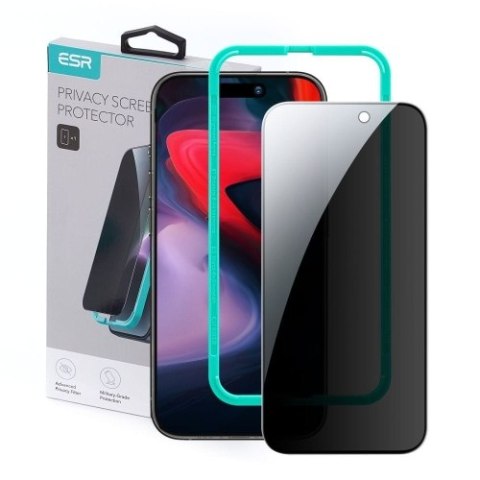 SZKŁO HARTOWANE ESR TEMPERED GLASS IPHONE 15 PRO PRIVACY SZKŁO HARTOWANE ESR TEMPERED GLASS IPHONE 15 PRO PRIVACY