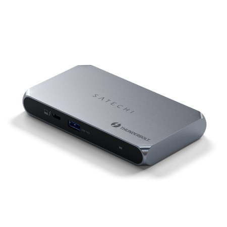Satechi Thunderbolt 4 Slim Hub Pro - hub USB-C (port DC 20V, USB 3.2 Gen 2 Data Port, 3x port Thunderbolt 4) (space gray) Satechi Thunderbolt 4 Slim Hub Pro - hub USB-C (port DC 20V, USB 3.2 Gen 2 Data Port, 3x port Thunderbolt 4) (space gray)