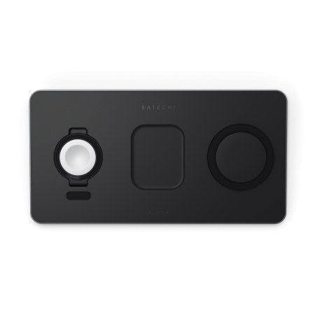 Satechi Trio Wireless Charging Pad - magnetyczna ładowarka bezprzewodowa do trzech urządzeń (AppleWatch 2,5W, AirPods 5W, Qi 7,5 Satechi Trio Wireless Charging Pad - magnetyczna ładowarka bezprzewodowa do trzech urządzeń (AppleWatch 2,5W, AirPods 5W, Qi 7,5