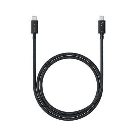 Satechi - kabel thunderbolt 4 USB-C - USB-C 1m (braided black) Satechi - kabel thunderbolt 4 USB-C - USB-C 1m (braided black)