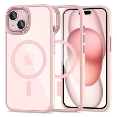 TECH-PROTECT MAGMAT MAGSAFE IPHONE 15 PINK/CLEAR TECH-PROTECT MAGMAT MAGSAFE IPHONE 15 PINK/CLEAR