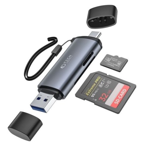 TECH-PROTECT ULTRABOOST CARD READER SD & MICRO SD GREY TECH-PROTECT ULTRABOOST CARD READER SD & MICRO SD GREY
