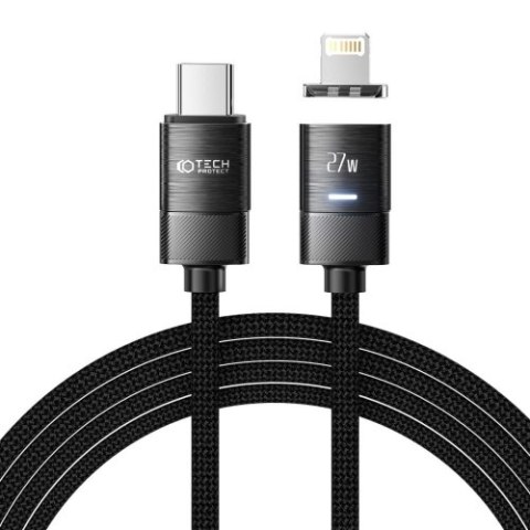 TECH-PROTECT ULTRABOOST MAGNETIC CABLE LIGHTNING & TYPE-C PD27W/3A 200CM BLACK TECH-PROTECT ULTRABOOST MAGNETIC CABLE LIGHTNING & TYPE-C PD27W/3A 200CM BLACK