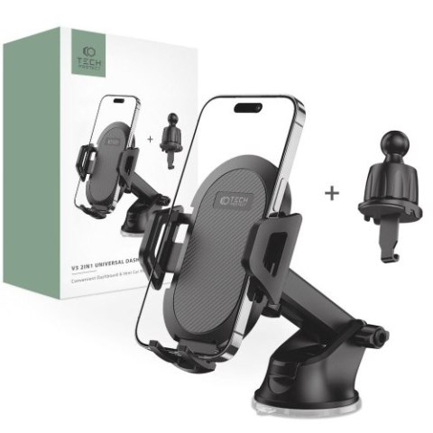 TECH-PROTECT V5 UNIVERSAL DASHBOARD & VENT CAR MOUNT BLACK TECH-PROTECT V5 UNIVERSAL DASHBOARD & VENT CAR MOUNT BLACK