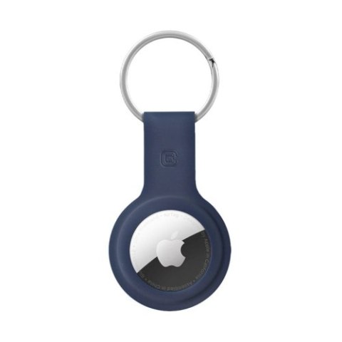 Crong Silicone Case with Key Ring - Etui ochronne brelok do Apple AirTag (granatowy) Crong Silicone Case with Key Ring - Etui ochronne brelok do Apple AirTag (granatowy)
