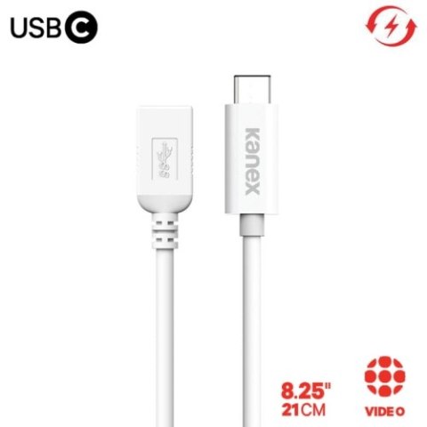 Kanex przejściówka z USB-C na USB żeński (21 cm) Kanex przejściówka z USB-C na USB żeński (21 cm)