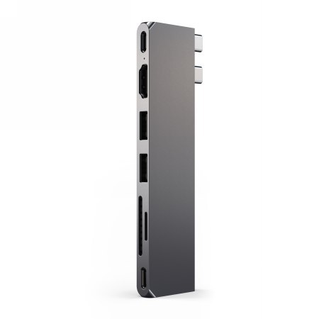 Satechi Pro Hub Slim - aluminiowy hub z podwójnym USB-C do MacBook (USB 4, HDMI, 2x USB-A, SD/microSD, USB-C) (space grey) Satechi Pro Hub Slim - aluminiowy hub z podwójnym USB-C do MacBook (USB 4, HDMI, 2x USB-A, SD/microSD, USB-C) (space grey)