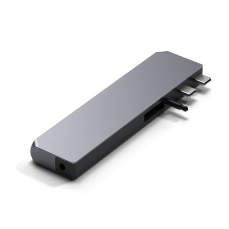 Satechi Pro Hub max - aluminiowy Hub z podwójnym USB-C do MacBook (2x USB-C, USB-A, 4K HDMI, czytnik kart micro/SD, Ethernet, ja Satechi Pro Hub max - aluminiowy Hub z podwójnym USB-C do MacBook (2x USB-C, USB-A, 4K HDMI, czytnik kart micro/SD, Ethernet, ja