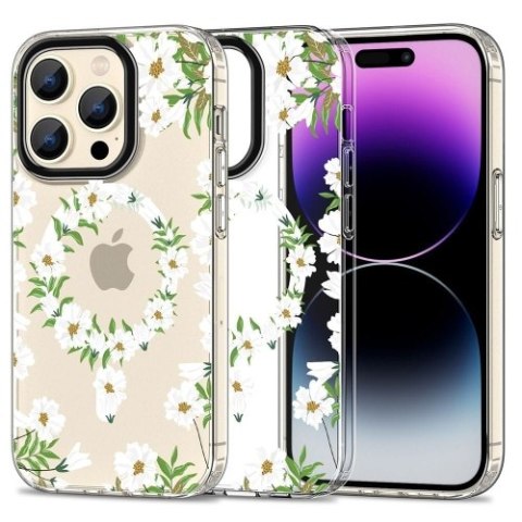TECH-PROTECT MAGMOOD MAGSAFE IPHONE 15 PRO WHITE DAISY TECH-PROTECT MAGMOOD MAGSAFE IPHONE 15 PRO WHITE DAISY