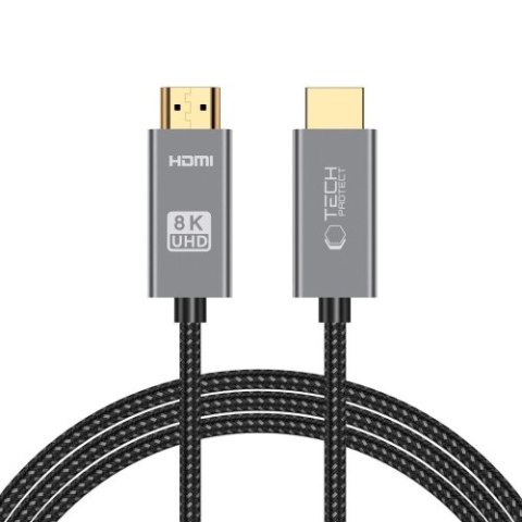 TECH-PROTECT ULTRABOOST HDMI 2.1 CABLE 4K 120HZ / 8K 60HZ 200CM BLACK TECH-PROTECT ULTRABOOST HDMI 2.1 CABLE 4K 120HZ / 8K 60HZ 200CM BLACK