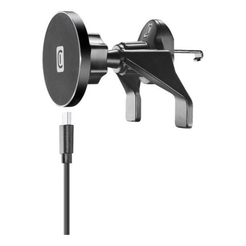 Cellularline Touch Air Mag - Magnetyczny uchwyt samochodowy z ładowaniem bezprzewodowym MagSafe 7,5W (czarny) Cellularline Touch Air Mag - Magnetyczny uchwyt samochodowy z ładowaniem bezprzewodowym MagSafe 7,5W (czarny)