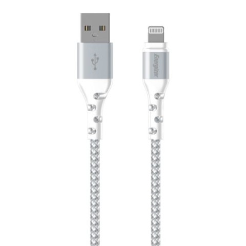 Energizer Ultimate - Kabel połączeniowy USB-A do Lightning certyfikat MFi 2m (Biały) Energizer Ultimate - Kabel połączeniowy USB-A do Lightning certyfikat MFi 2m (Biały)