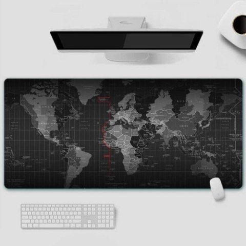 Gamingowa podkładka pod myszkę i klawiaturę dla graczy RGB LED 40x90cm - Mapa Świata Gamingowa podkładka pod myszkę i klawiaturę dla graczy RGB LED 40x90cm - Mapa Świata