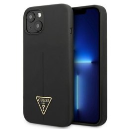 Guess Silicone Triangle Logo - Etui iPhone 13 Mini (czarny)