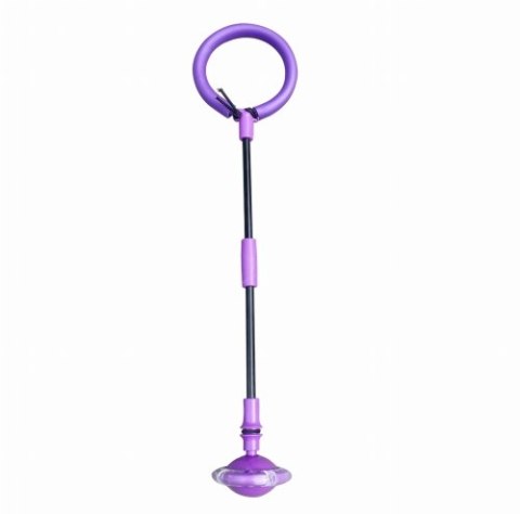 Hula hop skakanka na nogę składana dla dzieci z Diodami LED, fioletowa Hula hop skakanka na nogę składana dla dzieci z Diodami LED, fioletowa