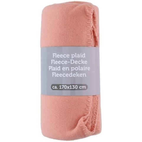 Koc polarowy 170x130 cm (koralowy) Koc polarowy 170x130 cm (koralowy)
