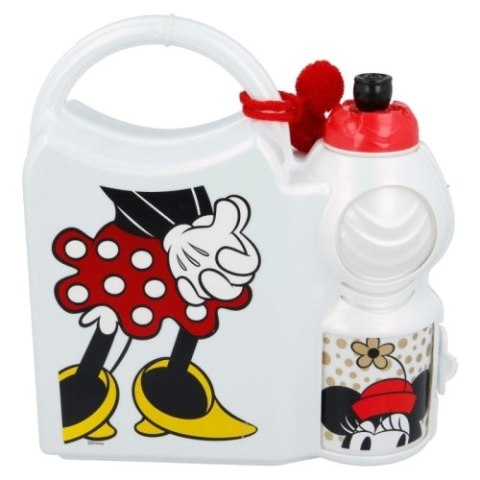 Minnie Mouse - Zestaw lunchbox i bidon 400 ml Minnie Mouse - Zestaw lunchbox i bidon 400 ml
