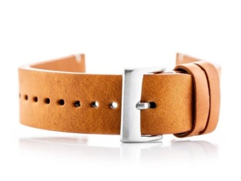Pasek skórzany do zegarka W118 - camel - 22mm Pasek skórzany do zegarka W118 - camel - 22mm
