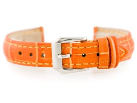 Pasek skórzany do zegarka W64 - pomarańczowy 14mm Pasek skórzany do zegarka W64 - pomarańczowy 14mm