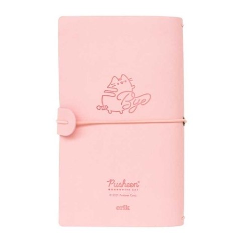 Pusheen - Skórzany notatnik podróżny B6 (Różowy) Pusheen - Skórzany notatnik podróżny B6 (Różowy)