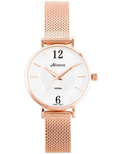 ZEGAREK DAMSKI ALBATROSS ABBC16 (za543e) rose gold / silver ZEGAREK DAMSKI ALBATROSS ABBC16 (za543e) rose gold / silver