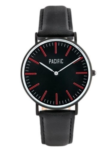 ZEGAREK DAMSKI PACIFIC CLOSE (zy588b) - black/red ZEGAREK DAMSKI PACIFIC CLOSE (zy588b) - black/red