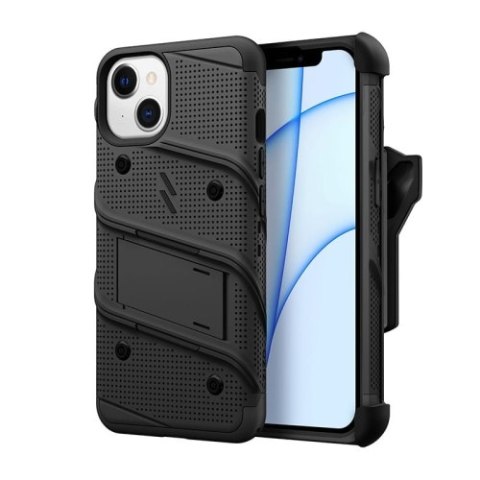 ZIZO BOLT Series - Pancerne etui iPhone 13 ze szkłem 9H na ekran + uchwyt z podstawką (czarny) ZIZO BOLT Series - Pancerne etui iPhone 13 ze szkłem 9H na ekran + uchwyt z podstawką (czarny)
