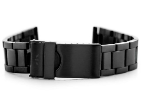 Bransoleta Bisset (bb014d) - czarna 18mm Bransoleta Bisset (bb014d) - czarna 18mm