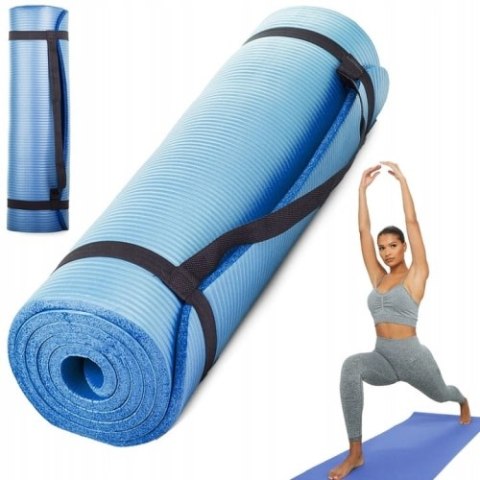 MATA DO ĆWICZEŃ FITNESS JOGI JOGA AREOBIC 180x60 MATA DO ĆWICZEŃ FITNESS JOGI JOGA AREOBIC 180x60
