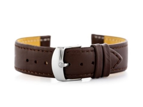 Pasek skórzany do zegarka W44L ciemny brąz - 18mm Pasek skórzany do zegarka W44L ciemny brąz - 18mm