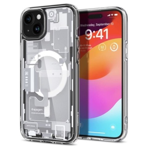 SPIGEN ULTRA HYBRID MAG MAGSAFE IPHONE 15 PLUS ZERO ONE WHITE SPIGEN ULTRA HYBRID MAG MAGSAFE IPHONE 15 PLUS ZERO ONE WHITE