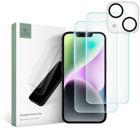 SZKŁO HARTOWANE TECH-PROTECT SUPREME SET IPHONE 14 CLEAR SZKŁO HARTOWANE TECH-PROTECT SUPREME SET IPHONE 14 CLEAR