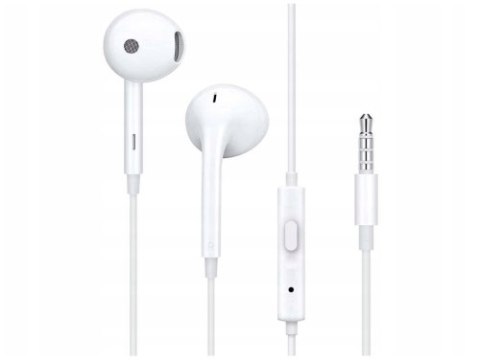 Słuchawki douszne przewodowe OPPO MH156 jack 3.5mm (białe) Słuchawki douszne przewodowe OPPO MH156 jack 3.5mm (białe)
