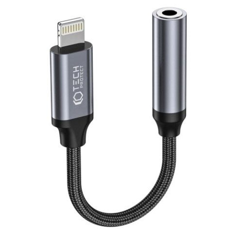 TECH-PROTECT ULTRABOOST ADAPTER LIGHTNING TO MINI JACK 3.5MM BLACK TECH-PROTECT ULTRABOOST ADAPTER LIGHTNING TO MINI JACK 3.5MM BLACK
