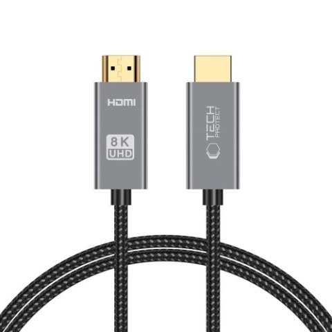 TECH-PROTECT ULTRABOOST HDMI 2.1 CABLE 4K 120HZ / 8K 60HZ 100CM BLACK TECH-PROTECT ULTRABOOST HDMI 2.1 CABLE 4K 120HZ / 8K 60HZ 100CM BLACK