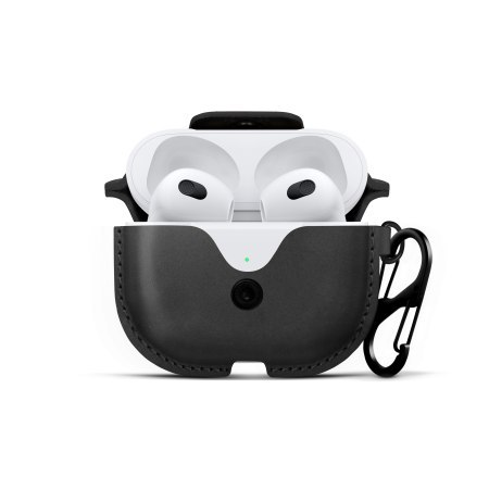 Twelve South AirSnap - skórzane etui ochronne do Apple Airpods (3. Gen), (black) Twelve South AirSnap - skórzane etui ochronne do Apple Airpods (3. Gen), (black)