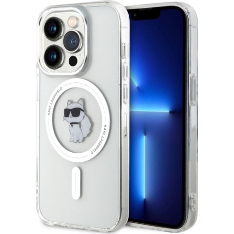 WYP Etui Karl Lagerfeld KLHMP15LHFCCNOT do iPhone 15 Pro 6.1" transparent hardcase IML Choupette MagSafe WYP Etui Karl Lagerfeld KLHMP15LHFCCNOT do iPhone 15 Pro 6.1" transparent hardcase IML Choupette MagSafe