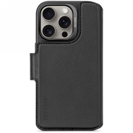 Decoded Leather Detachable Wallet - skórzana obudowa ochronna do iPhone 16 Pro kompatybilna z MagSafe (black) Decoded Leather Detachable Wallet - skórzana obudowa ochronna do iPhone 16 Pro kompatybilna z MagSafe (black)