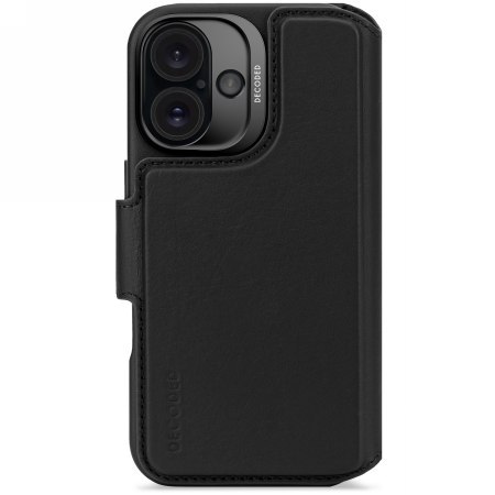 Decoded Leather Detachable Wallet - skórzana obudowa ochronna do iPhone 16 kompatybilna z MagSafe (black) Decoded Leather Detachable Wallet - skórzana obudowa ochronna do iPhone 16 kompatybilna z MagSafe (black)