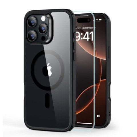 ESR CLASSIC HYBRID HALOLOCK MAGSAFE & TEMPERED GLASS IPHONE 16 PRO CLEAR/BLACK ESR CLASSIC HYBRID HALOLOCK MAGSAFE & TEMPERED GLASS IPHONE 16 PRO CLEAR/BLACK