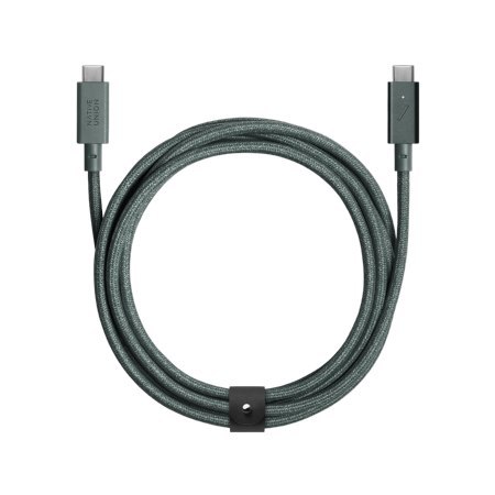 Native Union Belt Cable Pro 240W - kabel USB-C - USB-C, 2,4 m (slate green) Native Union Belt Cable Pro 240W - kabel USB-C - USB-C, 2,4 m (slate green)