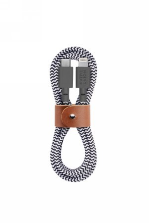 Native Union Belt Cable - kabel USB-C - lightning, 1,2 m (zebra) Native Union Belt Cable - kabel USB-C - lightning, 1,2 m (zebra)