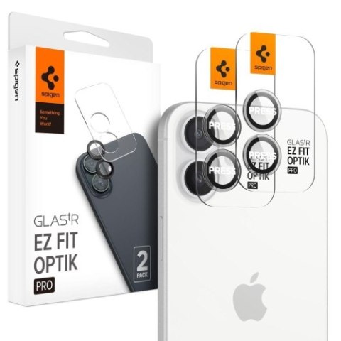 OSŁONA APARATU SPIGEN OPTIK PRO GLAS.TR "EZ FIT" CAMERA PROTECTOR 2-PACK IPHONE 16 / 16 PLUS CRYSTAL CLEAR OSŁONA APARATU SPIGEN OPTIK PRO GLAS.TR "EZ FIT" CAMERA PROTECTOR 2-PACK IPHONE 16 / 16 PLUS CRYSTAL CLEAR