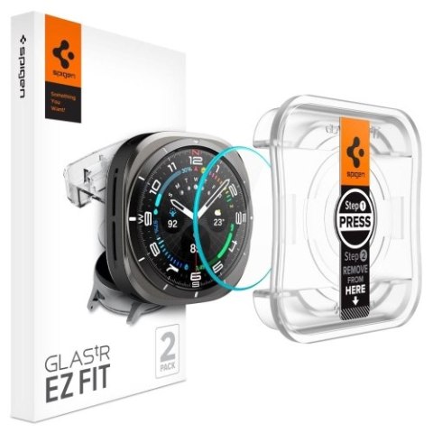 SZKŁO HARTOWANE SPIGEN GLAS.TR "EZ-FIT" 2-PACK GALAXY WATCH ULTRA (47 MM) CLEAR SZKŁO HARTOWANE SPIGEN GLAS.TR "EZ-FIT" 2-PACK GALAXY WATCH ULTRA (47 MM) CLEAR