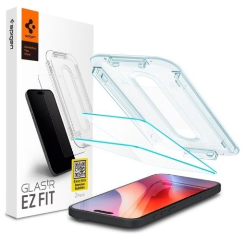 SZKŁO HARTOWANE SPIGEN GLAS.TR "EZ FIT" 2-PACK IPHONE 16 PRO CLEAR SZKŁO HARTOWANE SPIGEN GLAS.TR "EZ FIT" 2-PACK IPHONE 16 PRO CLEAR
